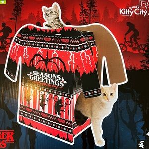 🐈Stranger Things Sweater Cat House (New)